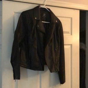 NY&C Just like new leather moto jacket Large